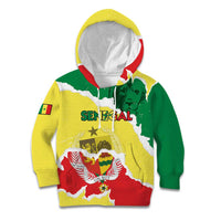Custom Senegal Beach Soccer 2025 Kid Hoodie Allez Lions de la Teranga