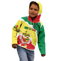 Custom Senegal Beach Soccer 2025 Kid Hoodie Allez Lions de la Teranga