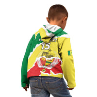 Custom Senegal Beach Soccer 2025 Kid Hoodie Allez Lions de la Teranga