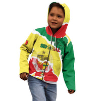 Custom Senegal Beach Soccer 2025 Kid Hoodie Allez Lions de la Teranga