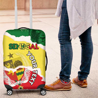 Custom Senegal Beach Soccer 2025 Luggage Cover Allez Lions de la Teranga