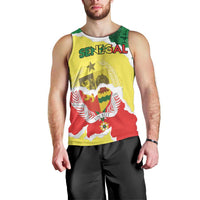 Custom Senegal Beach Soccer 2025 Men Tank Top Allez Lions de la Teranga