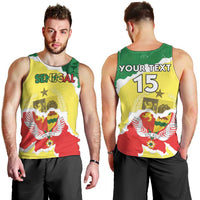 Custom Senegal Beach Soccer 2025 Men Tank Top Allez Lions de la Teranga