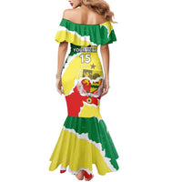 Custom Senegal Beach Soccer 2025 Mermaid Dress Allez Lions de la Teranga