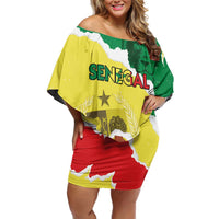 Custom Senegal Beach Soccer 2025 Off Shoulder Short Dress Allez Lions de la Teranga