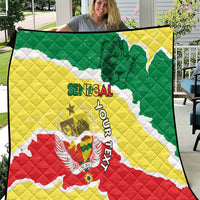 Custom Senegal Beach Soccer 2025 Quilt Allez Lions de la Teranga