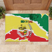 Custom Senegal Beach Soccer 2025 Rubber Doormat Allez Lions de la Teranga