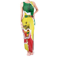 Custom Senegal Beach Soccer 2025 Tank Maxi Dress Allez Lions de la Teranga