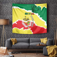 Custom Senegal Beach Soccer 2025 Tapestry Allez Lions de la Teranga