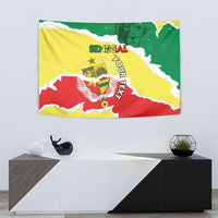 Custom Senegal Beach Soccer 2025 Tapestry Allez Lions de la Teranga