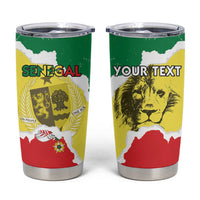 Custom Senegal Beach Soccer 2025 Tumbler Cup Allez Lions de la Teranga