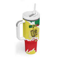 Custom Senegal Beach Soccer 2025 Tumbler With Handle Allez Lions de la Teranga