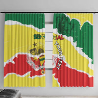 Custom Senegal Beach Soccer 2025 Window Curtain Allez Lions de la Teranga