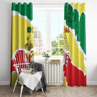 Custom Senegal Beach Soccer 2025 Window Curtain Allez Lions de la Teranga