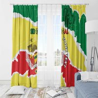 Custom Senegal Beach Soccer 2025 Window Curtain Allez Lions de la Teranga