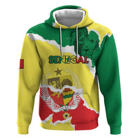Custom Senegal Beach Soccer 2025 Zip Hoodie Allez Lions de la Teranga