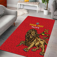 Custom Ethiopia Football Area Rug Come On Walia Ibex