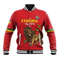 Custom Ethiopia Football Baseball Jacket Come On Walia Ibex