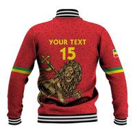 Custom Ethiopia Football Baseball Jacket Come On Walia Ibex