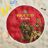 Custom Ethiopia Football Beach Blanket Come On Walia Ibex