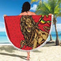 Custom Ethiopia Football Beach Blanket Come On Walia Ibex