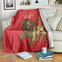 Custom Ethiopia Football Blanket Come On Walia Ibex