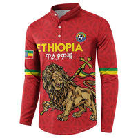 Custom Ethiopia Football Button Sweatshirt Come On Walia Ibex