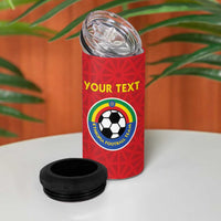 Custom Ethiopia Football 4 in 1 Can Cooler Tumbler Come On Walia Ibex