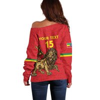 Custom Ethiopia Football Off Shoulder Sweater Come On Walia Ibex