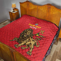 Custom Ethiopia Football Quilt Come On Walia Ibex