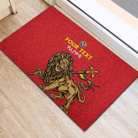 Custom Ethiopia Football Rubber Doormat Come On Walia Ibex