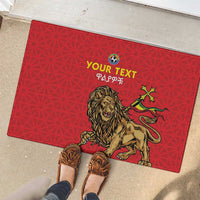Custom Ethiopia Football Rubber Doormat Come On Walia Ibex