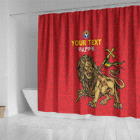 Custom Ethiopia Football Shower Curtain Come On Walia Ibex