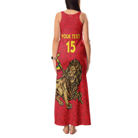 Custom Ethiopia Football Tank Maxi Dress Come On Walia Ibex