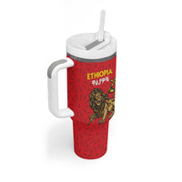 Custom Ethiopia Football Tumbler With Handle Come On Walia Ibex