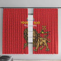 Custom Ethiopia Football Window Curtain Come On Walia Ibex