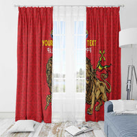 Custom Ethiopia Football Window Curtain Come On Walia Ibex