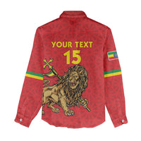 Custom Ethiopia Football Women Casual Shirt Come On Walia Ibex