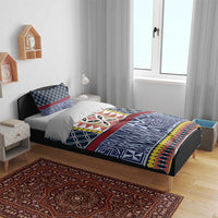 Toghu Bamenda Bedding Set Cameroon North West Traditional Pattern