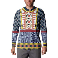 Toghu Bamenda Button Sweatshirt Cameroon North West Traditional Pattern
