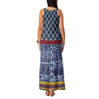 Toghu Bamenda Family Matching Tank Maxi Dress and Hawaiian Shirt Cameroon North West Traditional Pattern
