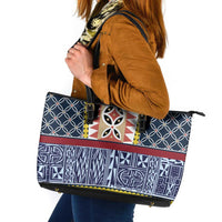 Toghu Bamenda Leather Tote Bag Cameroon North West Traditional Pattern