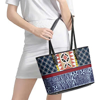 Toghu Bamenda Leather Tote Bag Cameroon North West Traditional Pattern