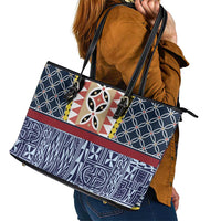 Toghu Bamenda Leather Tote Bag Cameroon North West Traditional Pattern