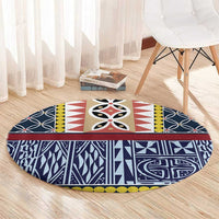 Toghu Bamenda Round Carpet Cameroon North West Traditional Pattern