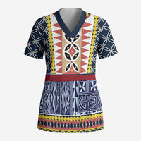 Toghu Bamenda Scrub Top Cameroon North West Traditional Pattern - Wonder Print Shop