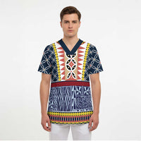 Toghu Bamenda Scrub Top Cameroon North West Traditional Pattern - Wonder Print Shop