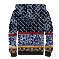 Toghu Bamenda Sherpa Hoodie Cameroon North West Traditional Pattern