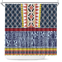 Toghu Bamenda Shower Curtain Cameroon North West Traditional Pattern