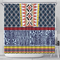 Toghu Bamenda Shower Curtain Cameroon North West Traditional Pattern